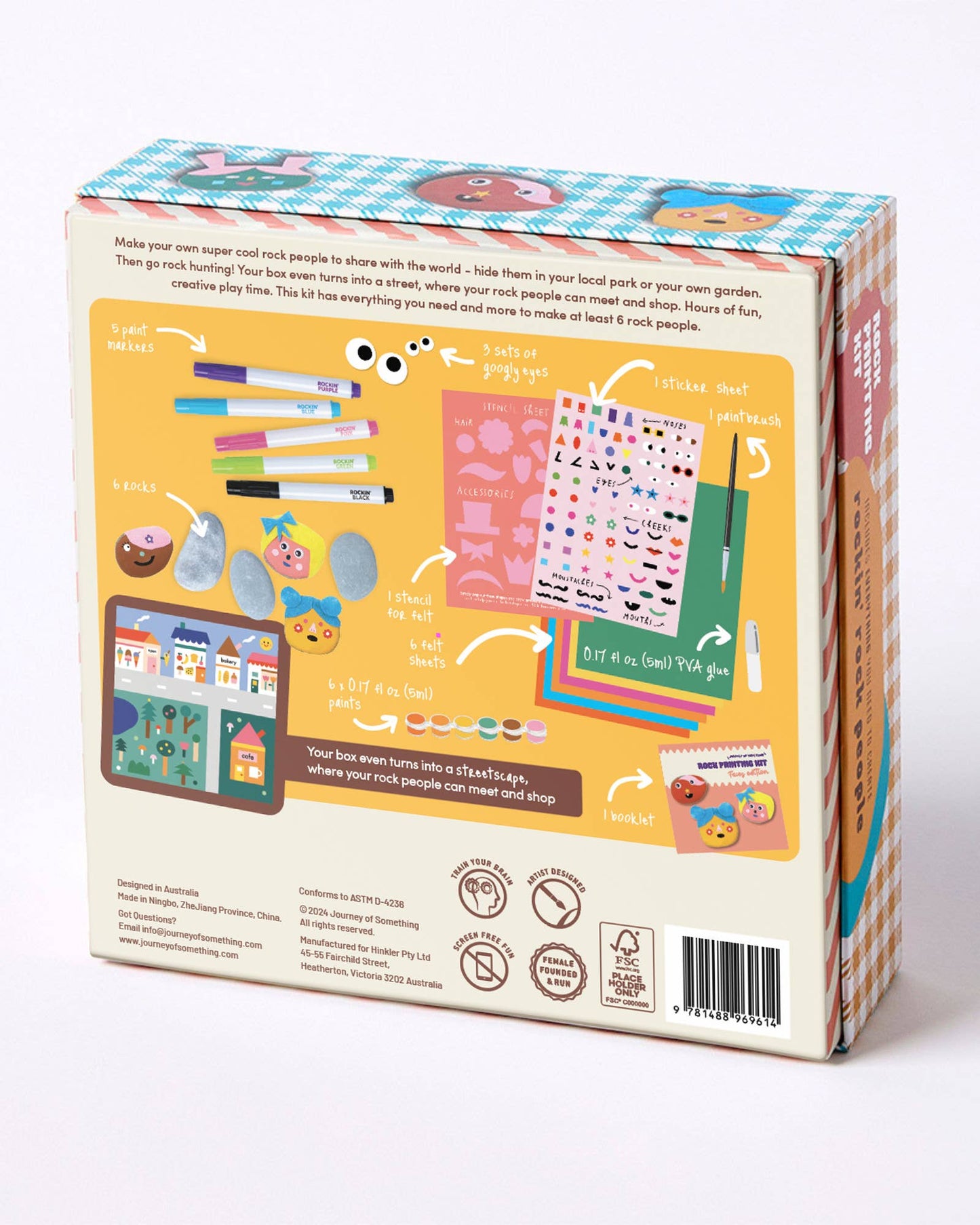 Cool Faces Rock Painting Kit
