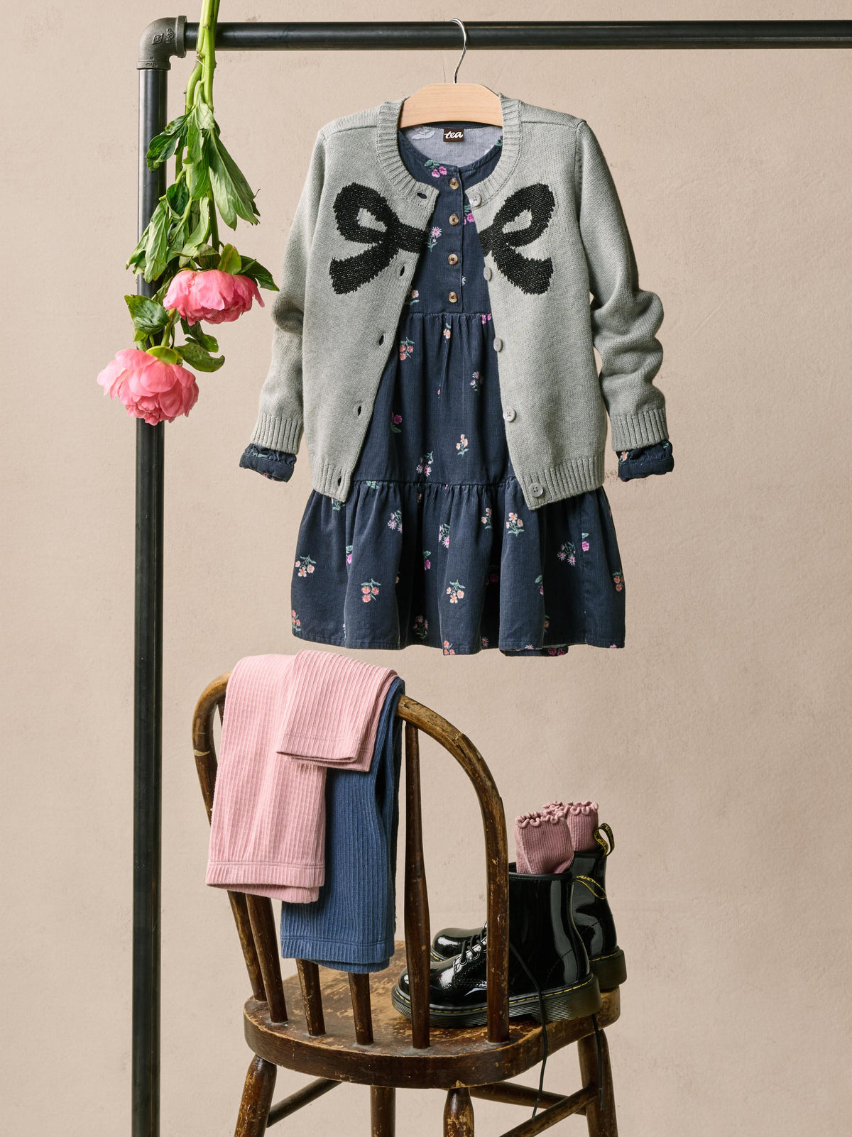 Corduroy Henley Shirtdress