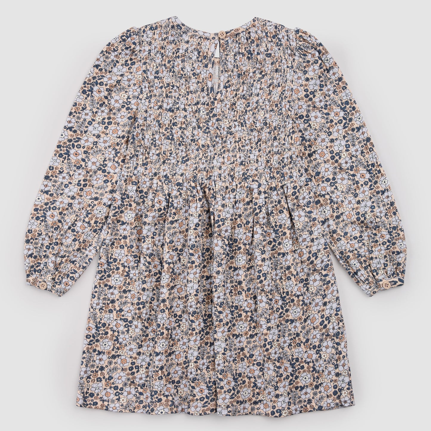 Long Sleeve Dress- Beige