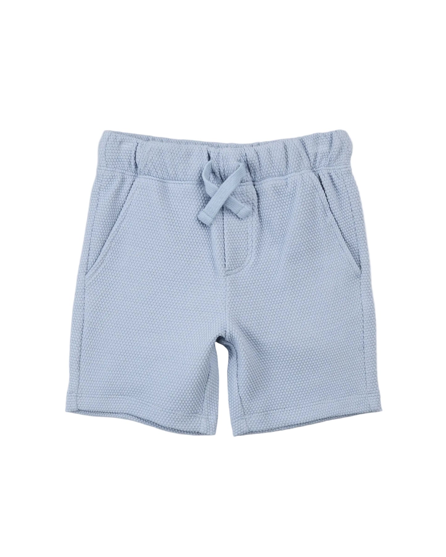 Dusty Blue Polo Short Set