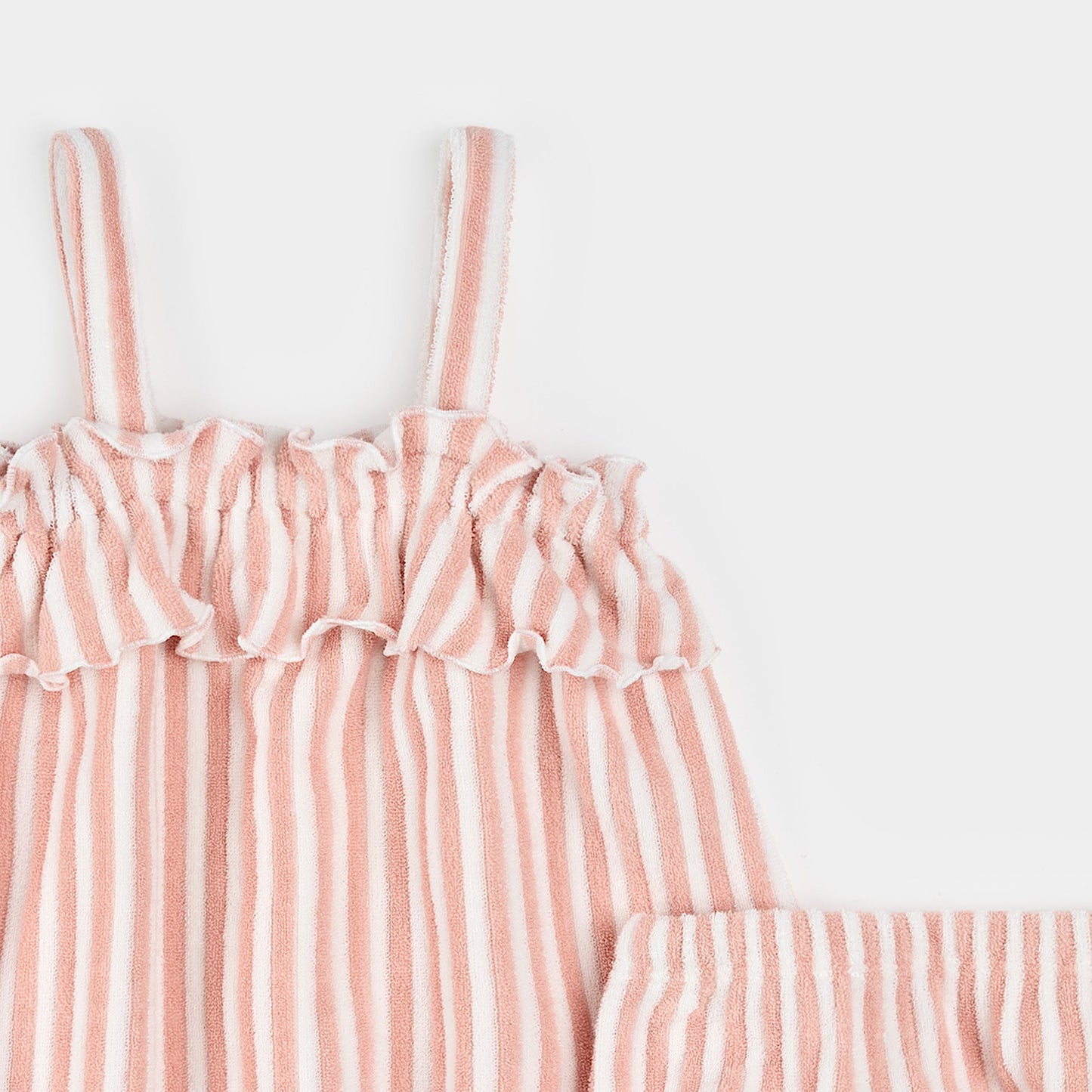 Pink Stripe Dress and Bloomer Set