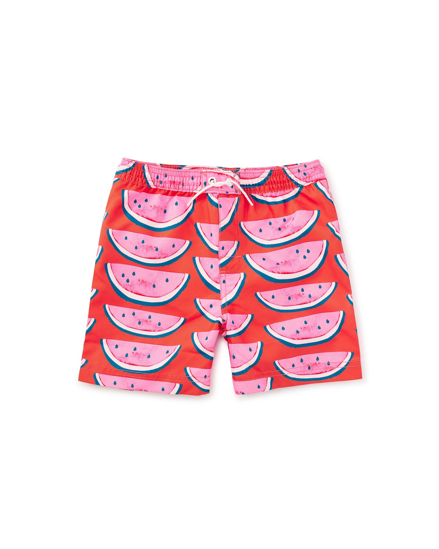 Mid Length Swim Trunks - Watermelon Slices