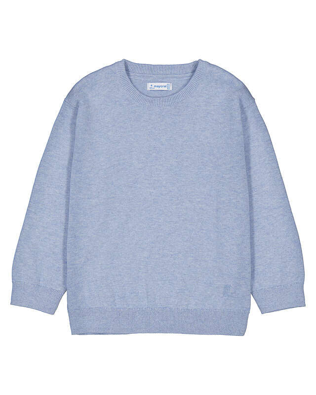 Basic Cotton Jumper W/Round- Vivid Rain