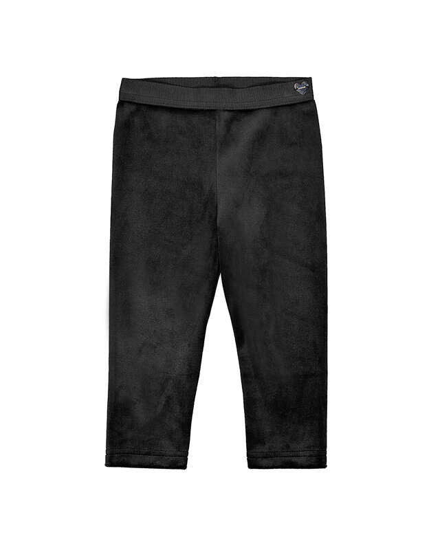 Basic Velvet Leggings- Black