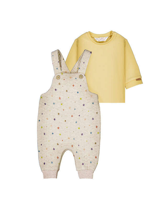 Star Print Dungarees Set