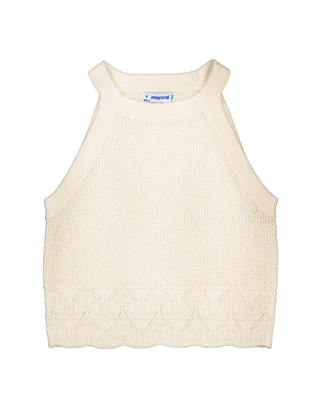 Chickpea Crochet Knit Top