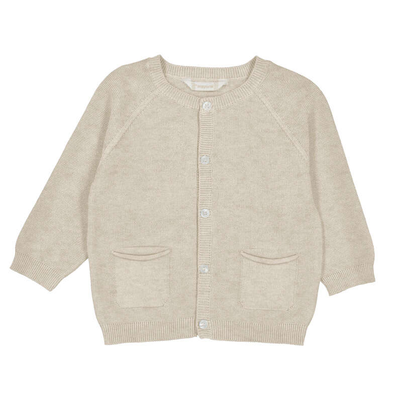 Oat Knit Crew Baby Cardigan