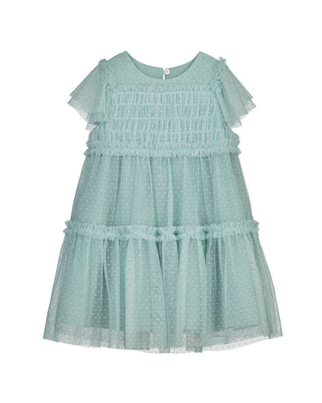 Lake Tulle Plumeti Dress