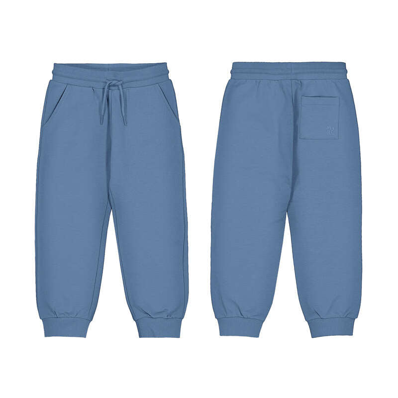 Basic Cuffed Fleece Trousers- Glacial