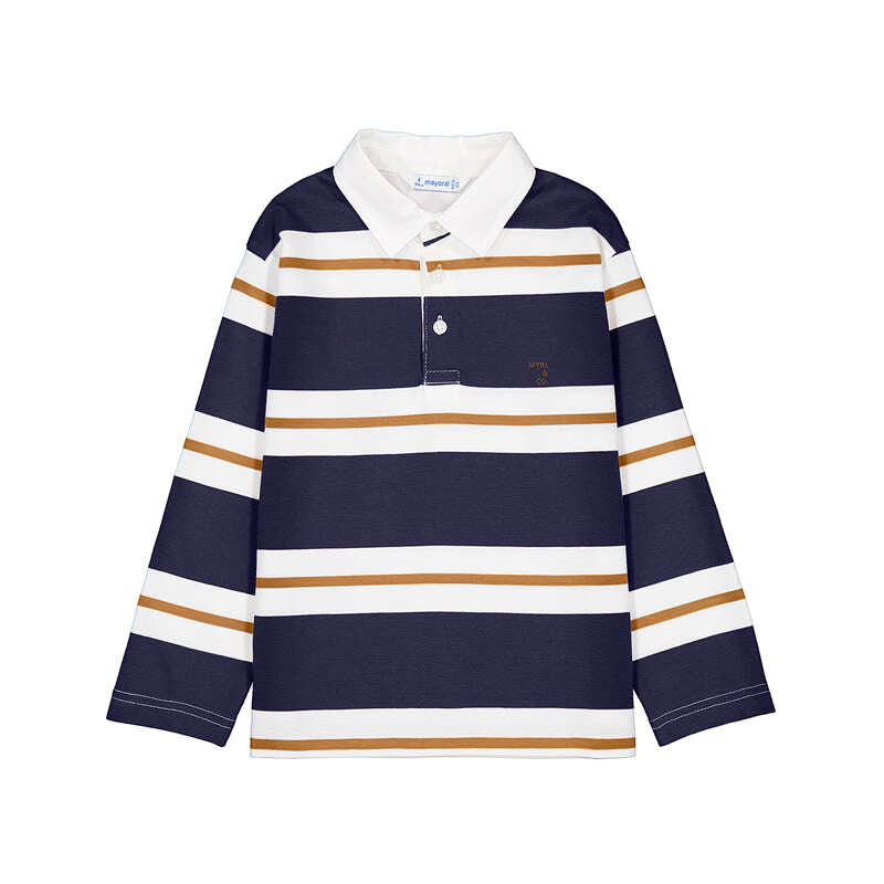 Striped Polo- Ink