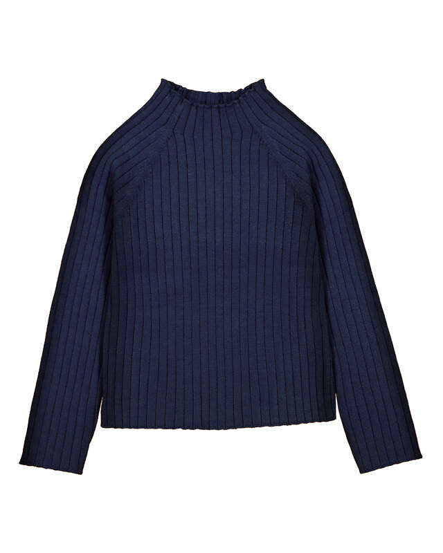 Knit Mockneck- Navy