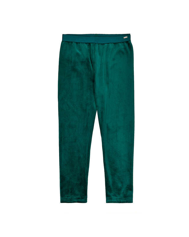 Basic Velvet Leggings- Nenufar Green