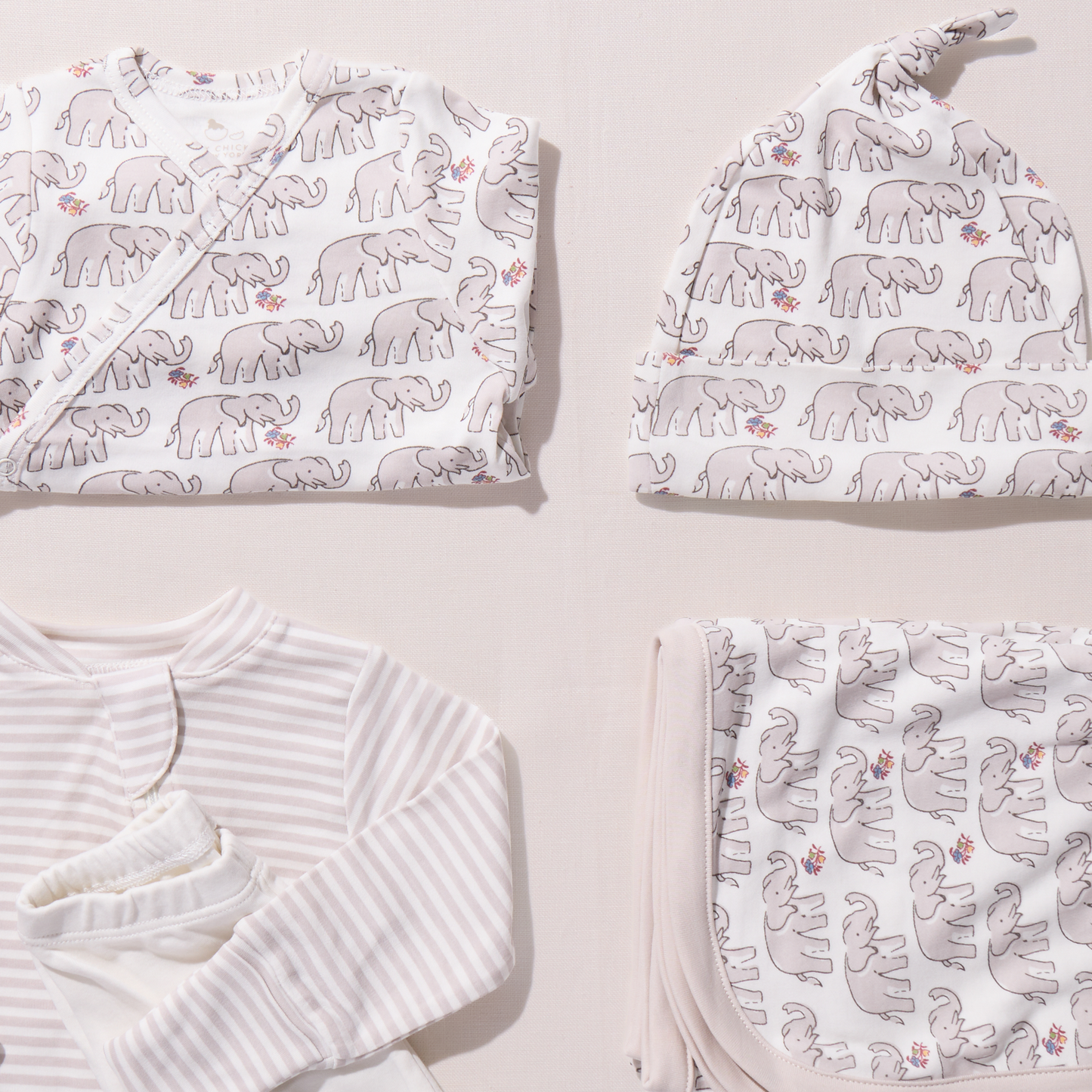 Nesting Box Baby Take Home Set- Baby Elephants