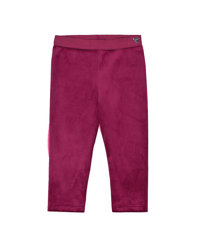 Basic Velvet Leggings- Raspberry