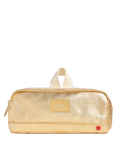 Clinton Pencil Case- Gold