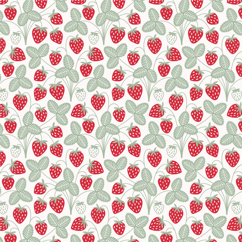 Bike Shorts- Strawberries Red & Green