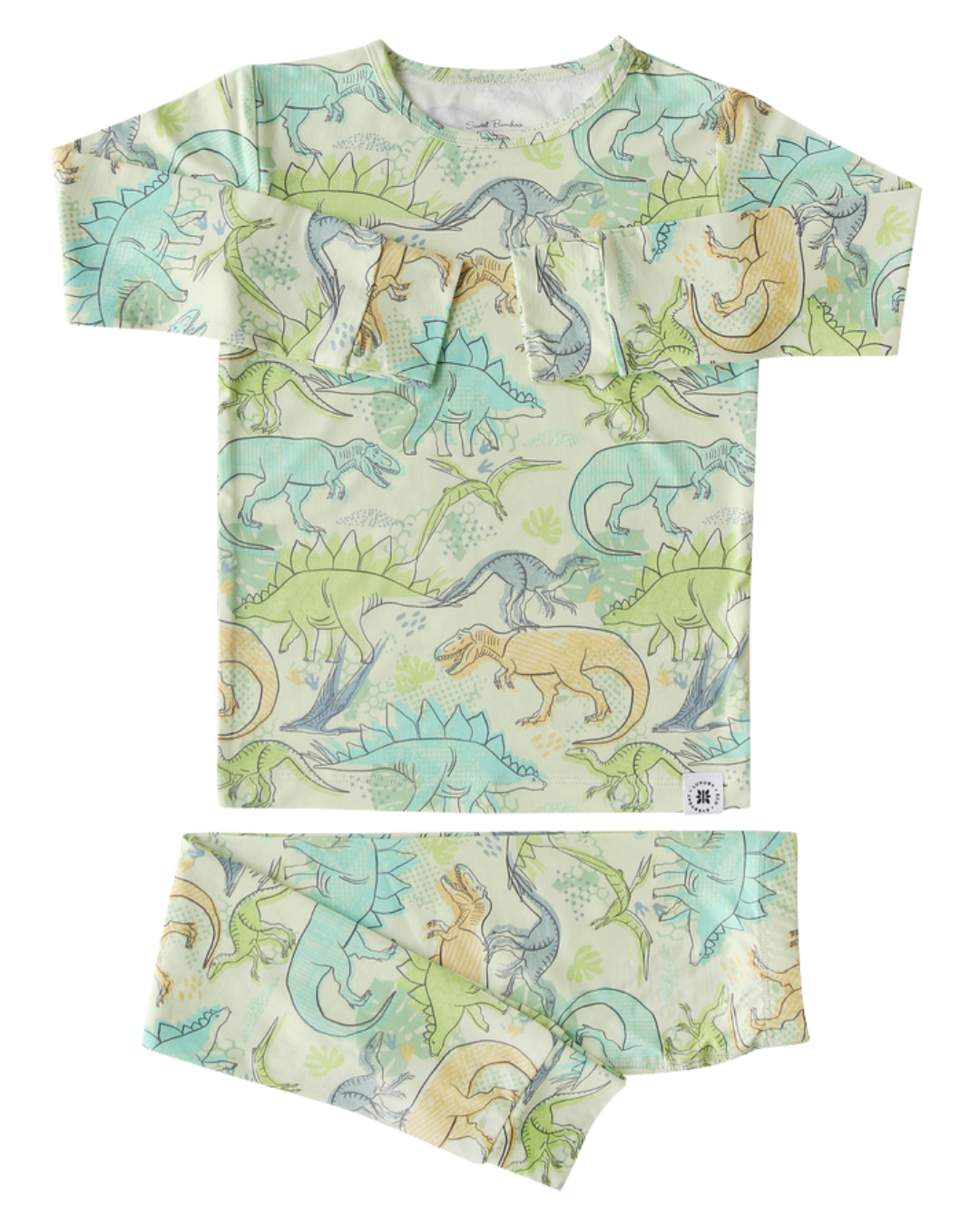 Neon Dino Sweet Bamboo Pajamas
