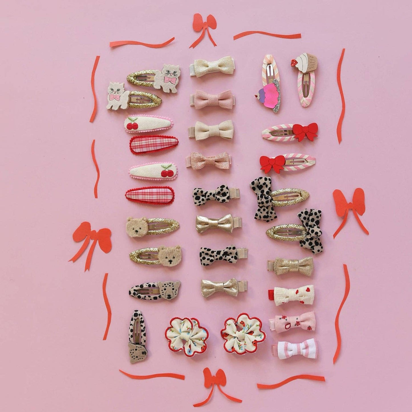Cherry Dreams Fabric Clip set