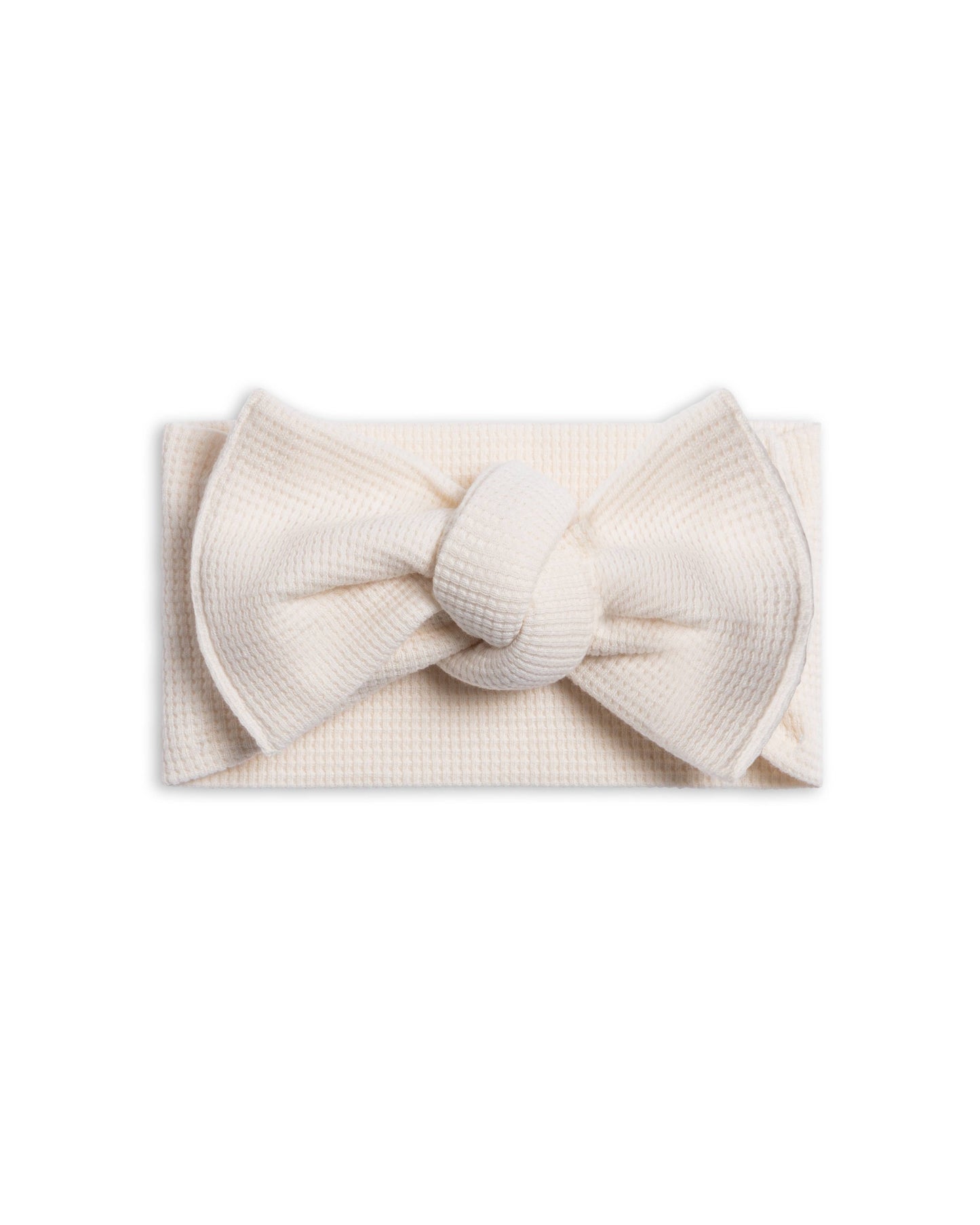 Waffle Bow Wrap - Ivory