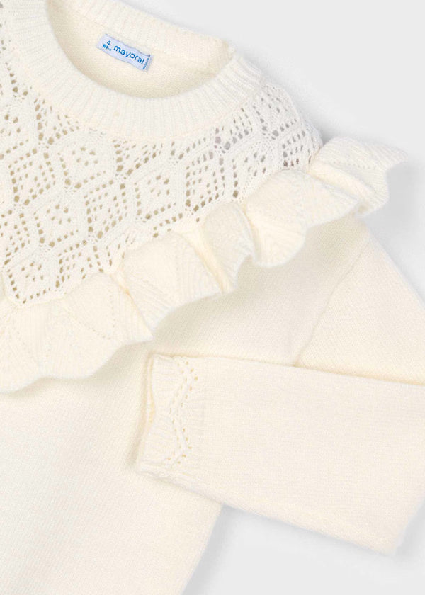Open Knit Sweater Macchiato