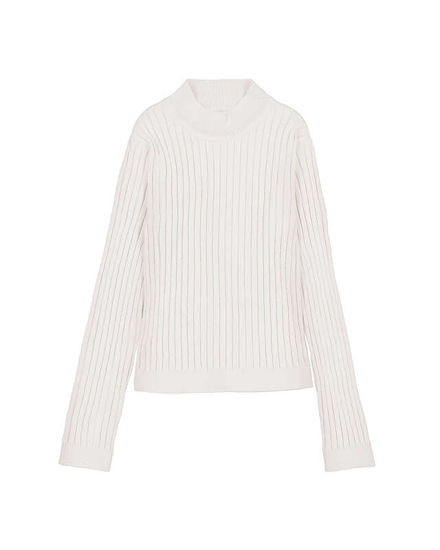 Knit Mockneck- Cream