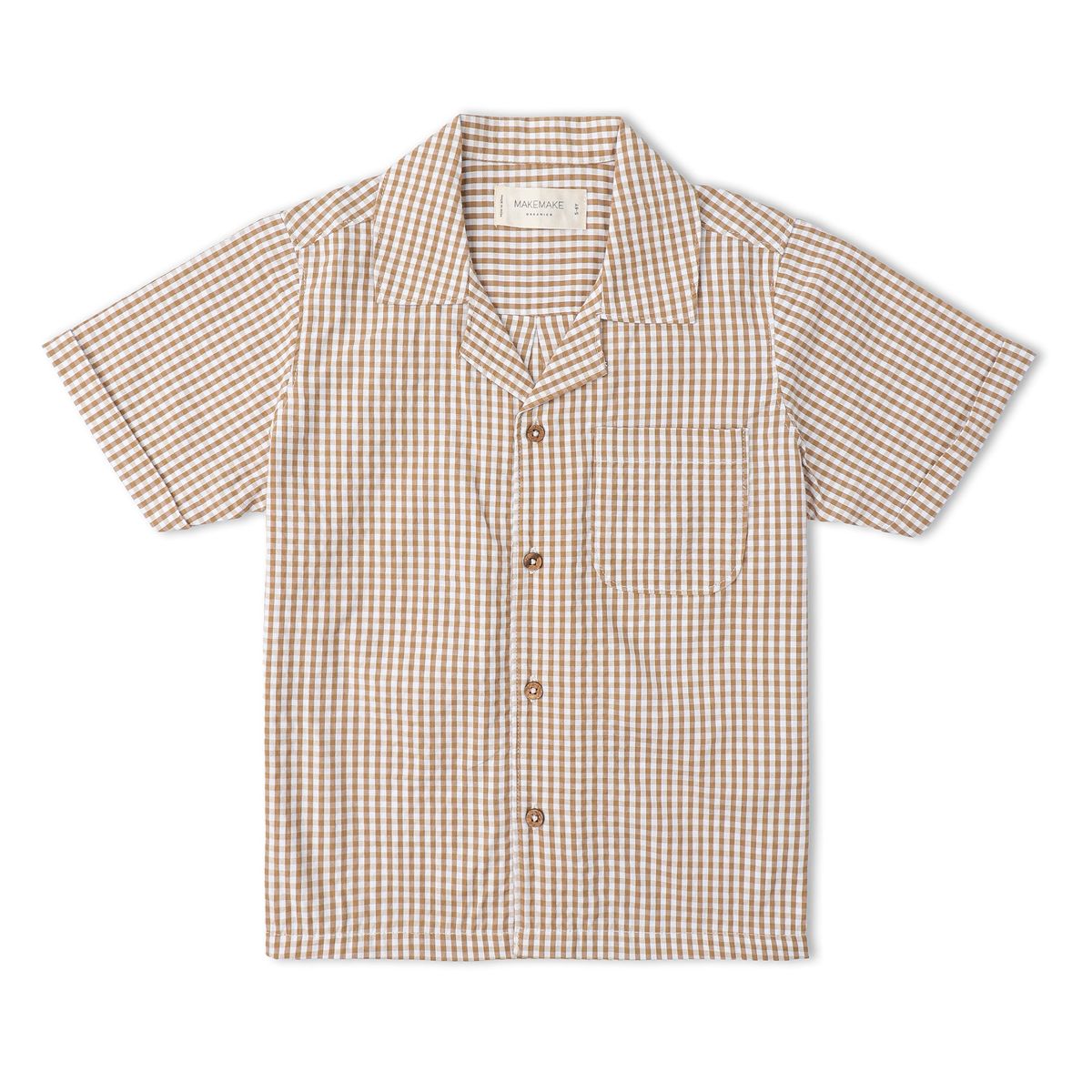 Top & Short Set- Caramel Check