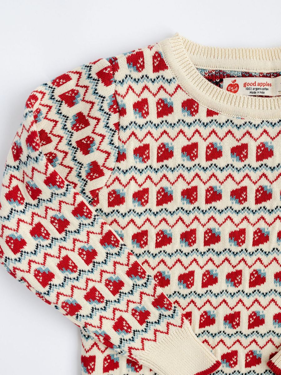 Red Heritage Strawberry Pullover