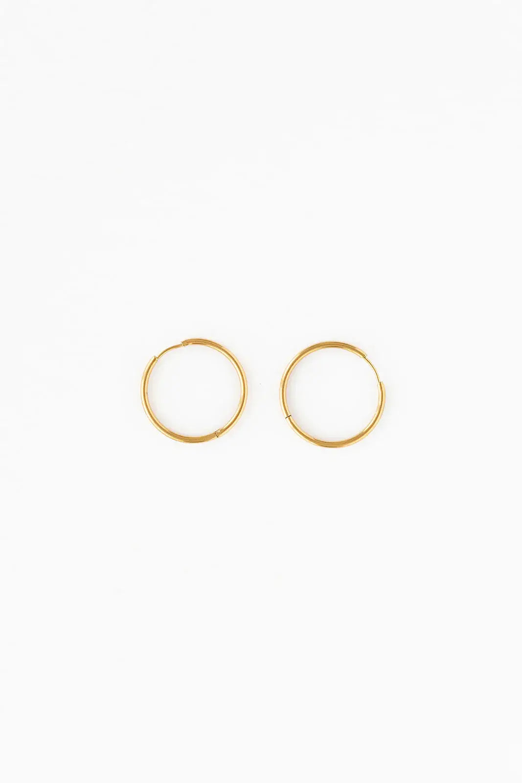Endless Hoop Thin Gold