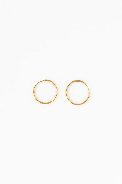 Endless Hoop Thin Gold