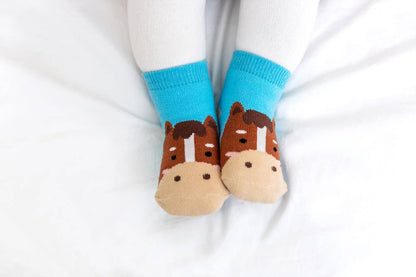 Horse Zoo Baby Animal Socks Horses