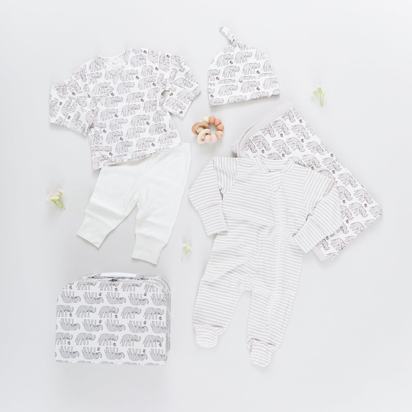 Nesting Box Baby Take Home Set- Baby Elephants