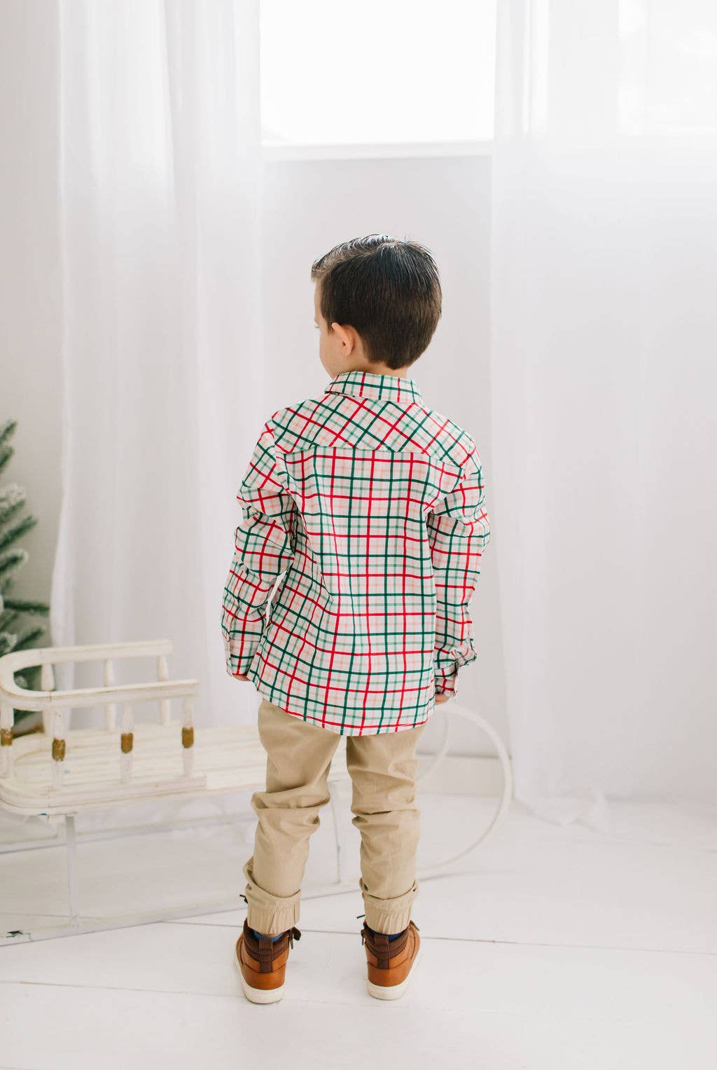 Holiday Plaid Button Down