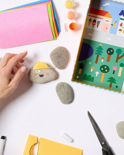 Cool Faces Rock Painting Kit