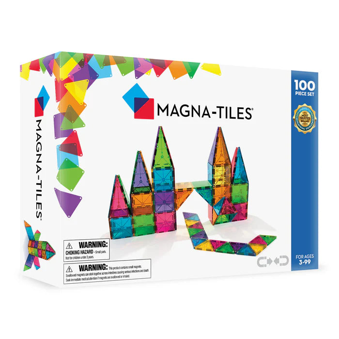 Magnatiles Clear Colors - 100 pieces