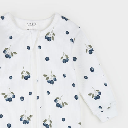 Footed Sleeper- Blueberries