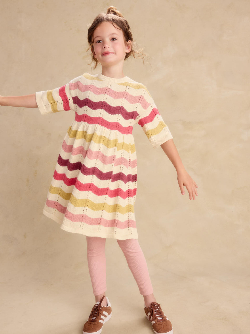Pointelle Sweater Dress