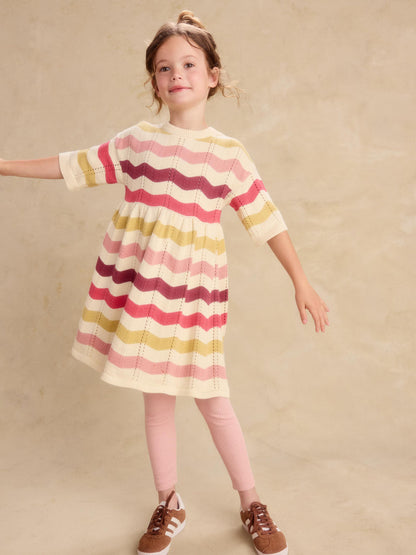 Pointelle Sweater Dress