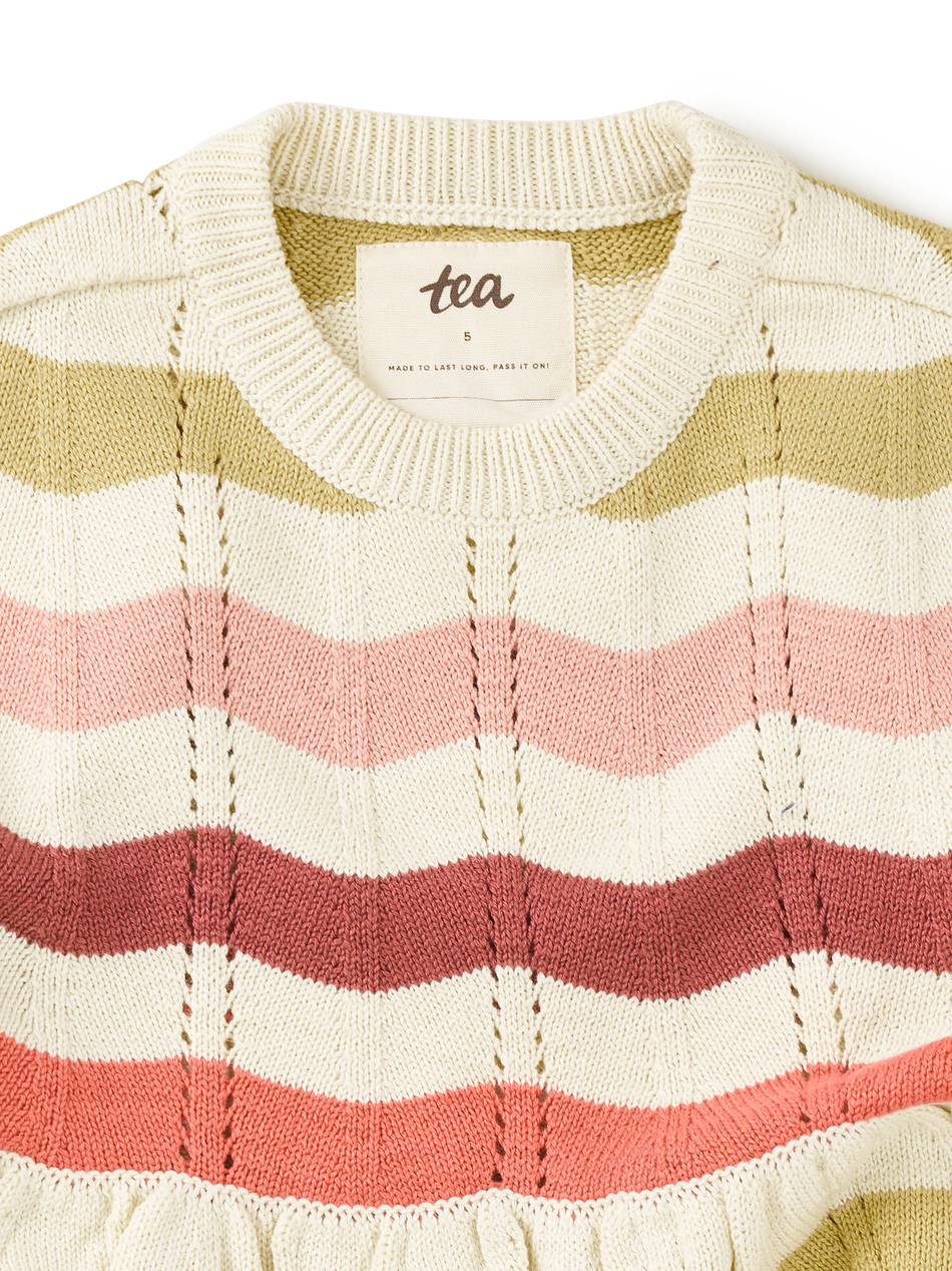 Pointelle Sweater Dress