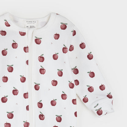Footed Sleeper- Apples