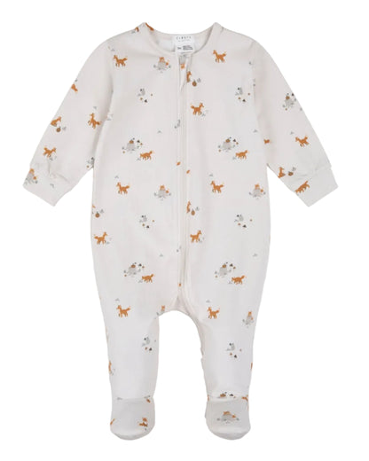 Footed Sleeper- Fox