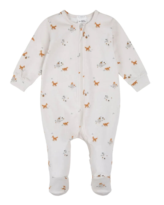 Footed Sleeper- Fox