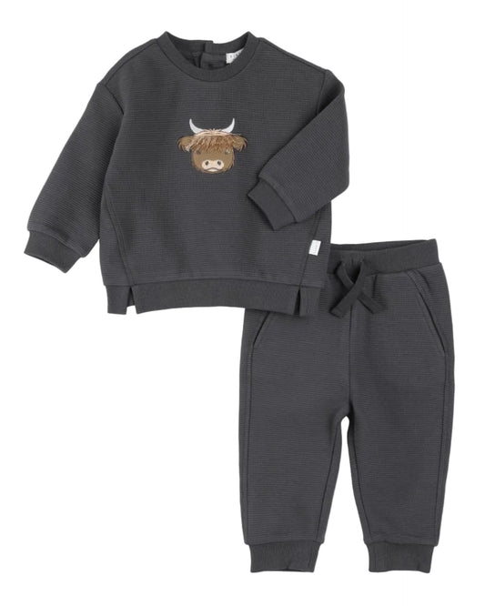 Sweatshirt and Leggings- Long Horn Cow