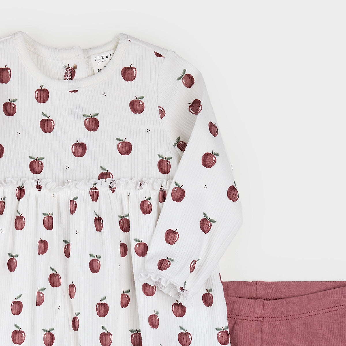 Dress and Leggings- Apples