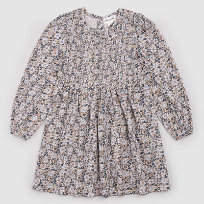 Long Sleeve Dress- Beige