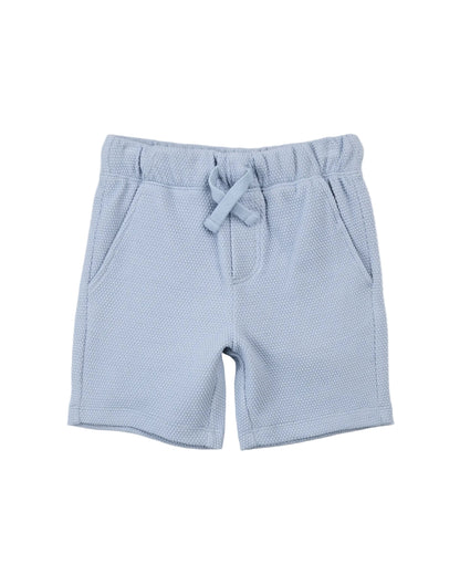 Dusty Blue Polo Short Set