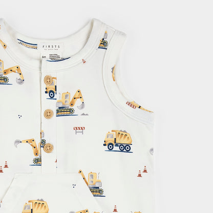 Construction Knit Romper
