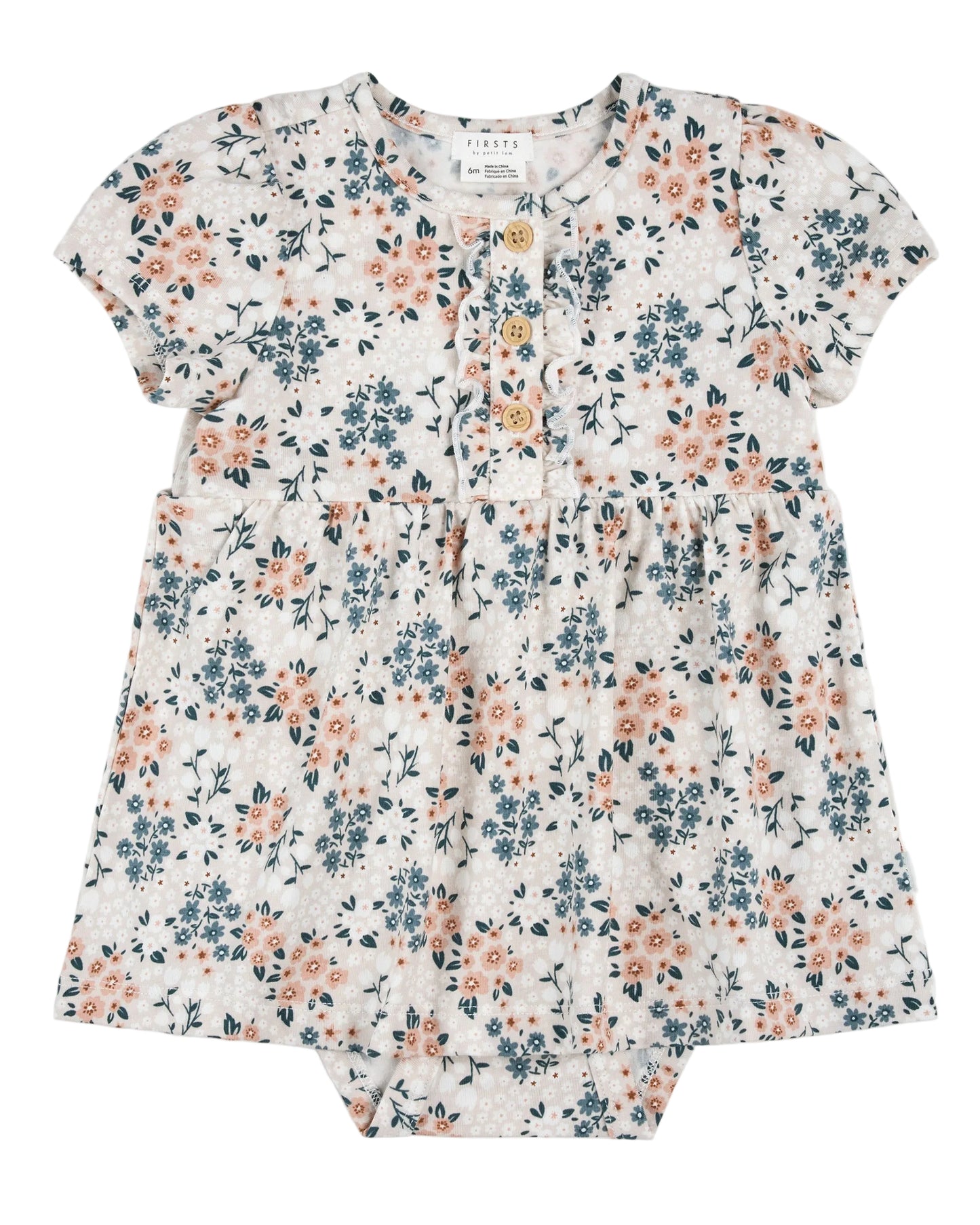 Bodysuit Knit Floral Dress