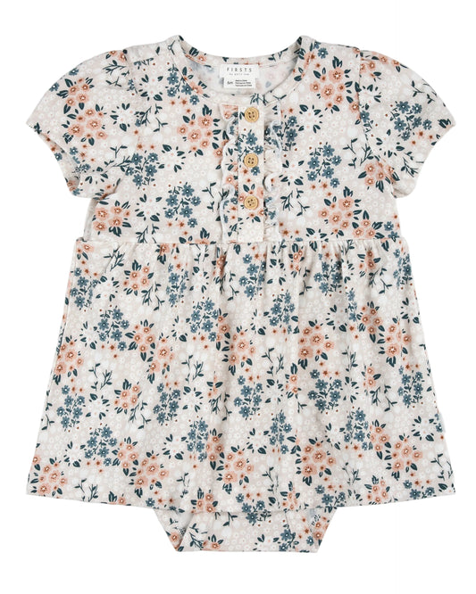 Bodysuit Knit Floral Dress