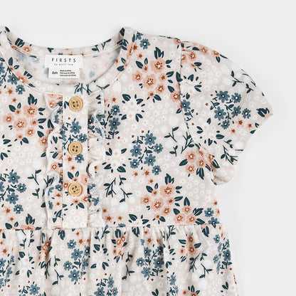 Bodysuit Knit Floral Dress