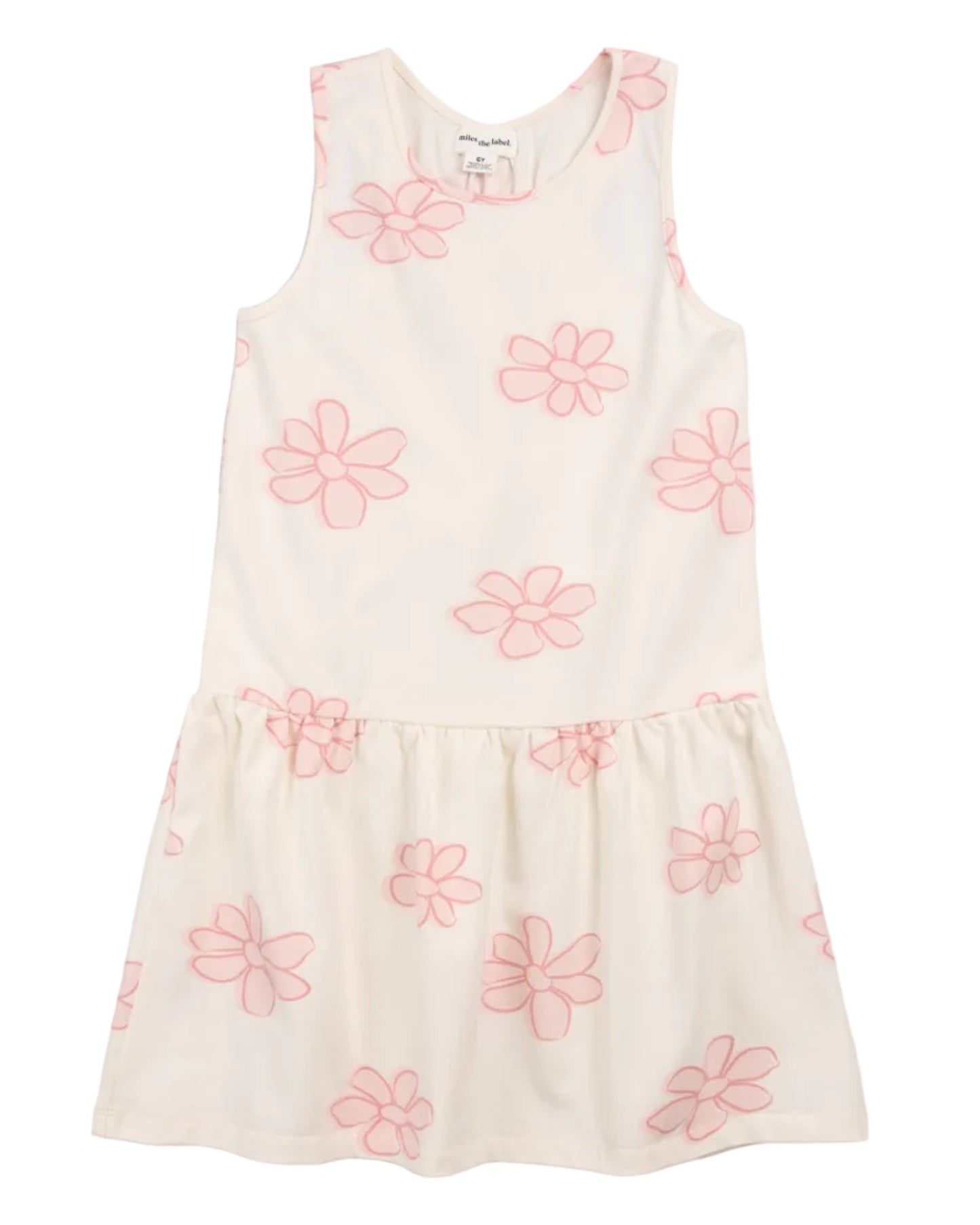 Sleeveless Knit Dress - Pink Floral